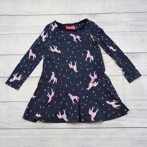 4 Joules Unicorn Long Sleeve Dress